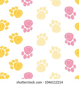 traces of animals vector illustration isolated 