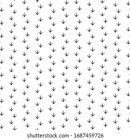 Traces of birds. Seamless vector texture
