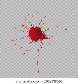 Traces of blood. Vector illustration.