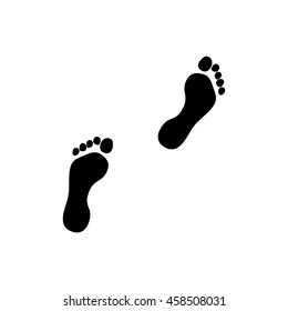 traces of feet, icon
