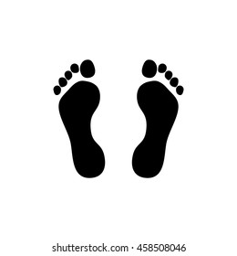 traces of feet, icon