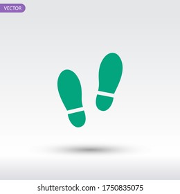 traces icon. Vector illustration EPS 10.