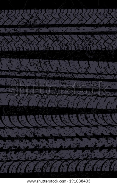 Traces of tires vector
background