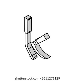 tracheal intubation tools isometric icon vector. tracheal intubation tools sign. isolated symbol illustration