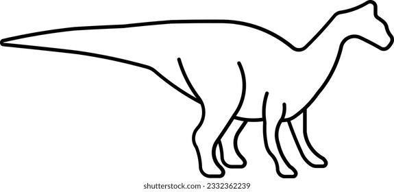 trachodon dinosaur prehistoric extinction Jurassic Outline