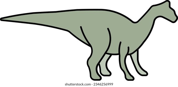 trachodon dinosaur prehistoric extinction Jurassic Outline