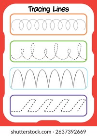 Tracing acxtivity worksheets for preshool kids 