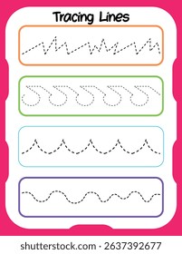 Tracing acxtivity worksheets for preshool kids 