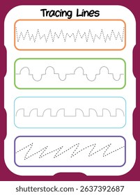 Tracing acxtivity worksheets for preshool kids 
