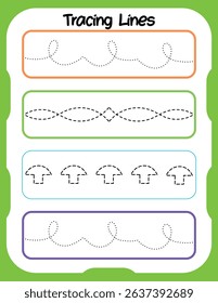 Tracing acxtivity worksheets for preshool kids 