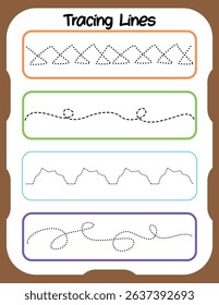 Tracing acxtivity worksheets for preshool kids 