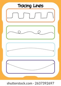 Tracing acxtivity worksheets for preshool kids 