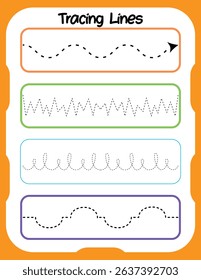 Tracing acxtivity worksheets for preshool kids 