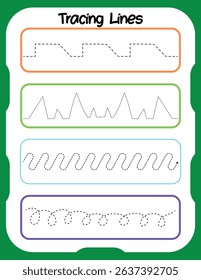 Tracing acxtivity worksheets for preshool kids 