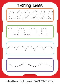 Tracing acxtivity worksheets for preshool kids 