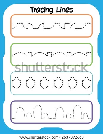 Tracing acxtivity worksheets for preshool kids 