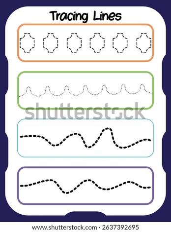 Tracing acxtivity worksheets for preshool kids 