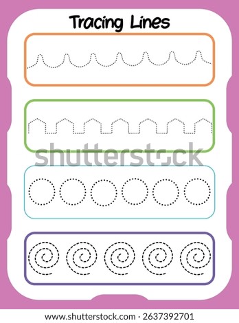 Tracing acxtivity worksheets for preshool kids 
