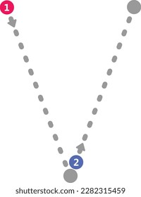 Tracing alphabet letter v lowercase prewriting dotted line element for kindergarten and preschool kids worksheet for handwriting practice activity