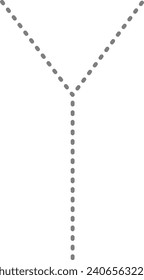 Tracing alphabet Y , Y dashed line alphabet
