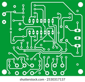 
Tracing conductors of printed circuit board
of electronic device. Vector engineering 
drawing of pcb. Electric background.
Computer technic cad design.