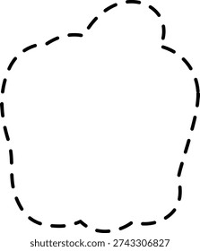 tracing of a green bell pepper, representing fresh, nutritious produce grown organically, harvested from farms with sustainable agricultural methods.