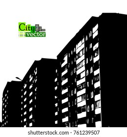 tracing house. Vector