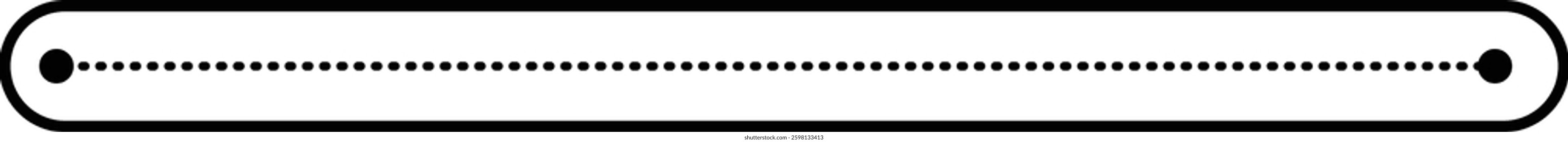 Tracing line dotted horizontal zig zag wavy element for kids worksheet, dotted line for writing, drawing and motor skills development illustration