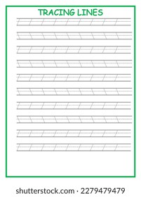 
tracing line handwriting practice line