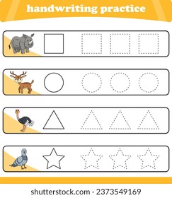 Rastreo de líneas de diferente forma para niños