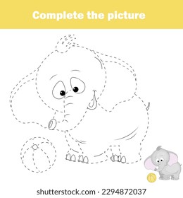 Tracing lines for toddlers. Handwriting practice sheet. Educational children game, printable worksheet for kids.