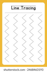 Tracing lines worksheets for kids and teachers 