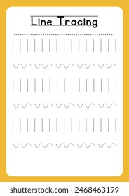 Tracing lines worksheets for kids and teachers 