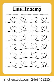 Tracing lines worksheets for kids and teachers 
