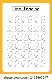 Tracing lines worksheets for kids and teachers 