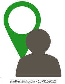 Tracing man icon