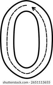 Tracing Numbers 1 to 10 for Kids – Dashed Line Writing Practice Worksheets