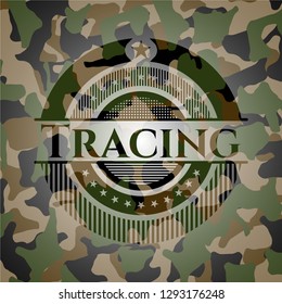 Tracing on camouflage texture