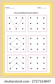 Prática de rastreamento para crianças. Pré-escrevendo planilha para crianças pequenas. Prática de caligrafia em pré-escola ou jardim de infância.