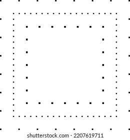 Tracing square shape lines element for preschool, kindergarten and Montessori kids prewriting and drawing activities in vector illustration

