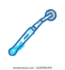 tracing wheel embroidery hobby doodle icon sketch vector. tracing wheel embroidery hobby sign. isolated symbol illustration