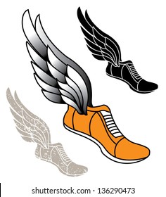 wings on shoes