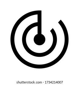 Track changes icon vector isolated on white background.