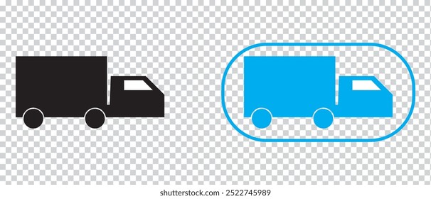 Track Delivery shopping water and bus Delivery Icon.