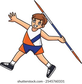 Leichtathlet und Javelin Clipart