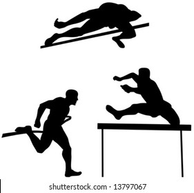 Track And Field Athlete Silhouette