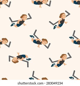Track and field athletes ,seamless pattern