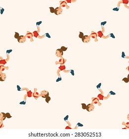 Track and field athletes ,seamless pattern