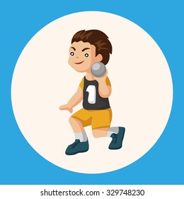 Track and field athletes theme elements