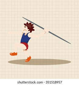 Track and field athletes theme elements vector,eps